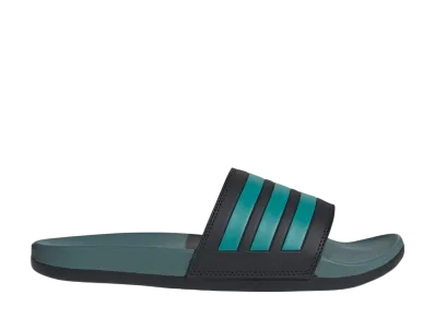 adidas Adilette Comfort Slides "Core Black/Pure Teal/Preloved Teal"