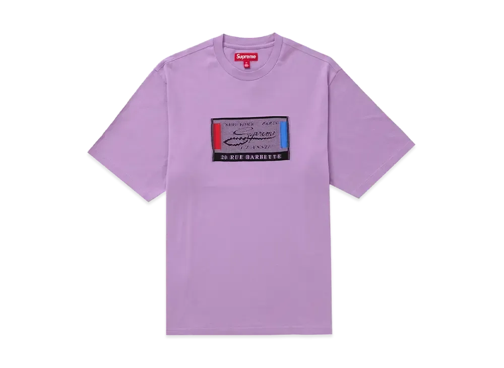 Supreme Intarsia Label S/S Top "Purple"