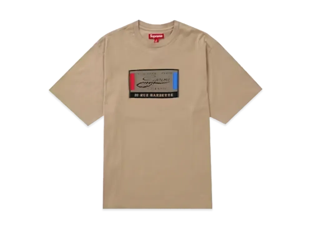 Supreme Intarsia Label S/S Top "Tan"
