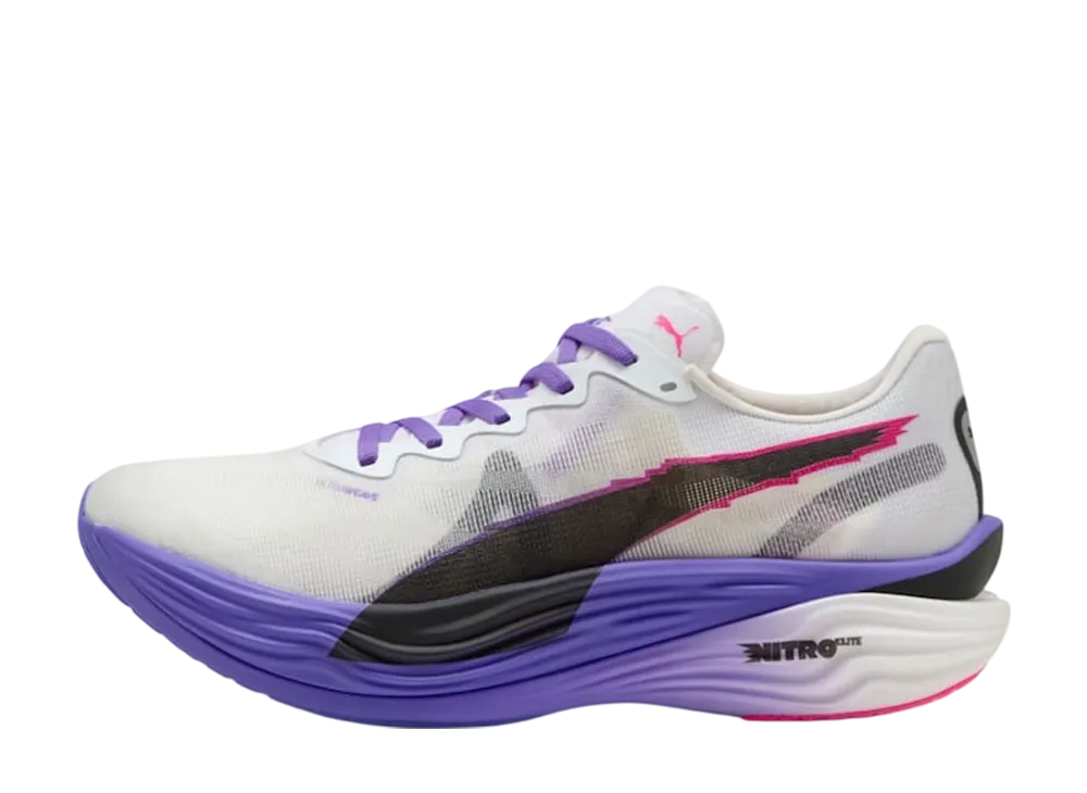 PUMA - Puma Deviate NITRO ELIETE  美中古 Mens Puma Deviate Nitro 2 Elite Running Shoes Black White