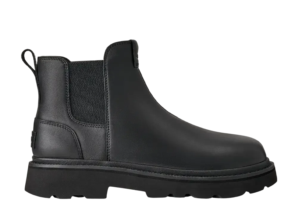 アグ チェルシー ラグ レザー "ブラック"