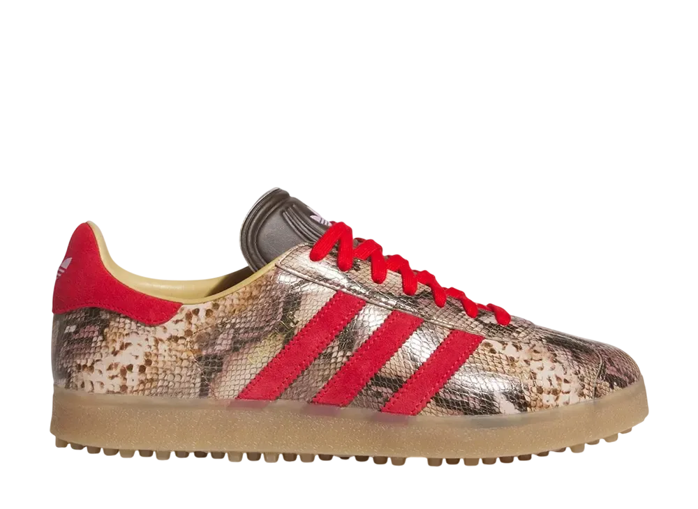 adidas Gazelle Lux Spikeless Golf "Preloved Brown/Better Scarlet/Bliss Lilac"