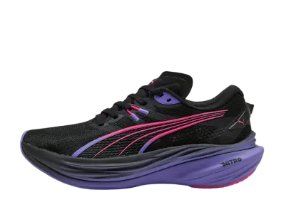 Puma Women's Deviate Nitro 3 DT "PUMA Black/Fluro Pink Pes"