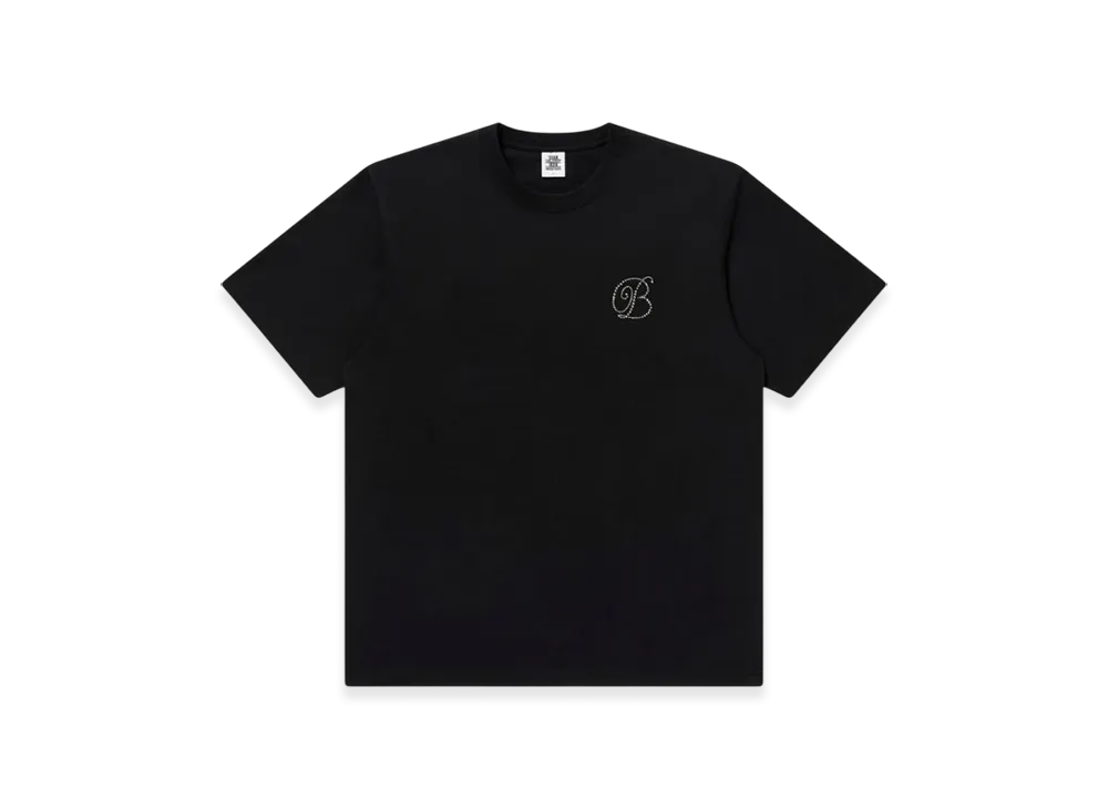 BlackEyePatch Rhinestone B Emblem Tee "Black"