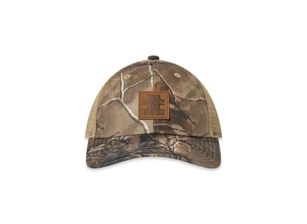 BlackEyePatch Leather Patched Real Tree Mesh Cap "Tree"