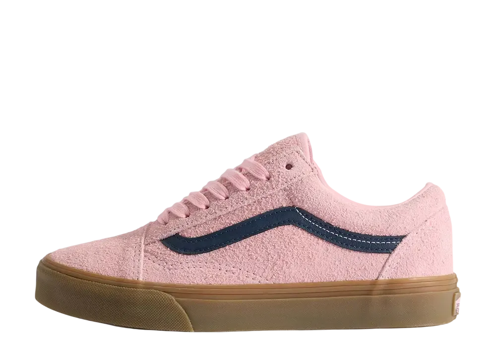 Vans Old Skool Hairy Suede "Pink/Navy"