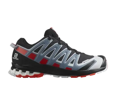 サロモン XA プロ 3D V8 ゴアテックス "ブラック/ファイアリーレッド/フェイデッドデニム"