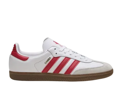 リヴァプールFC × アディダスオリジナルス サンバ "クラウドホワイト/ストロベリーレッド/ガム"