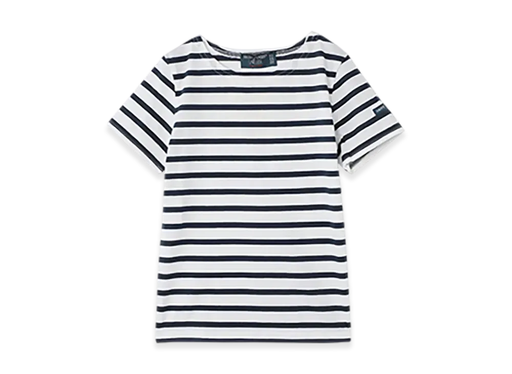 SAINT JAMES Crewneck T-shirt Levant (Kids) "Neige Marine"