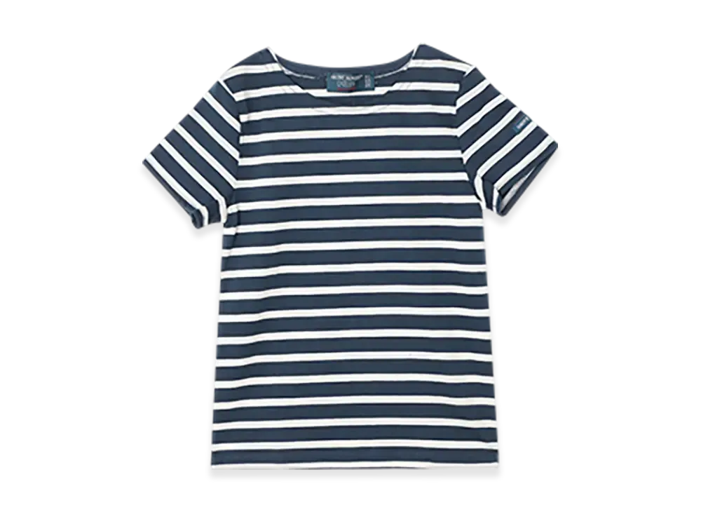 SAINT JAMES Crewneck T-shirt Levant (Kids) "Marine Ecru"