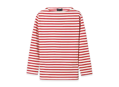 SAINT JAMES Boatneck Long Sleeve T-shirt Guildo "Ecru Tulip"