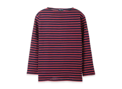 SAINT JAMES Boatneck Long Sleeve T-shirt Guildo "Marine Tulip"