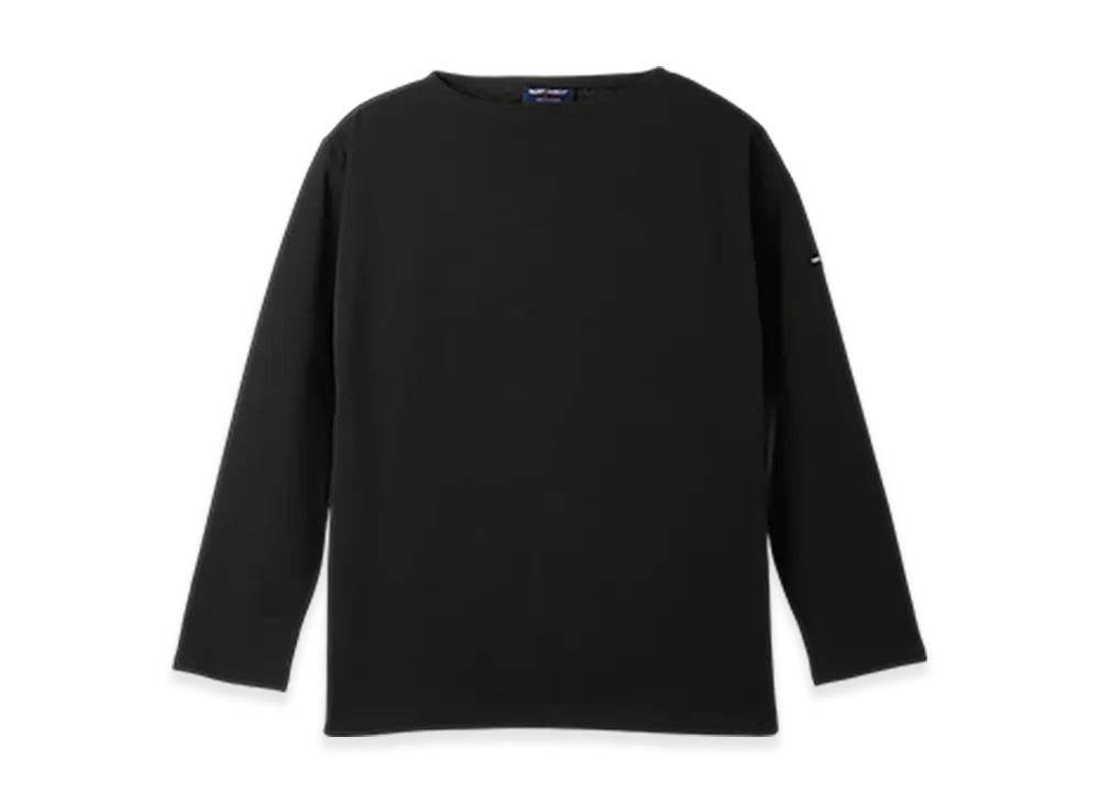 SAINT JAMES Boatneck Long Sleeve T-shirt Guildo "Noir"