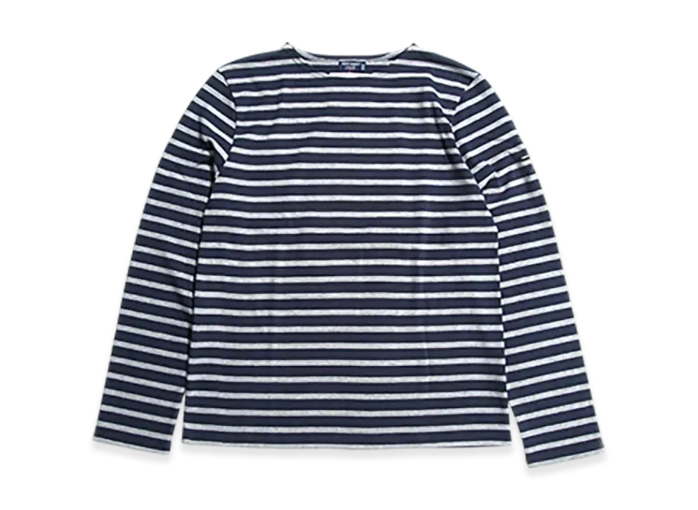 SAINT JAMES Long Sleeve T-shirt Meridien "Marine Gris"