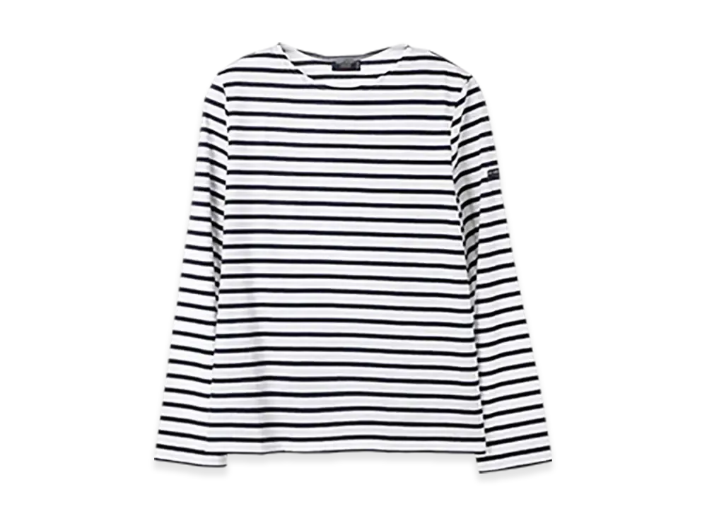 SAINT JAMES Long Sleeve T-shirt Minquiers Moderne "Neige Marine"