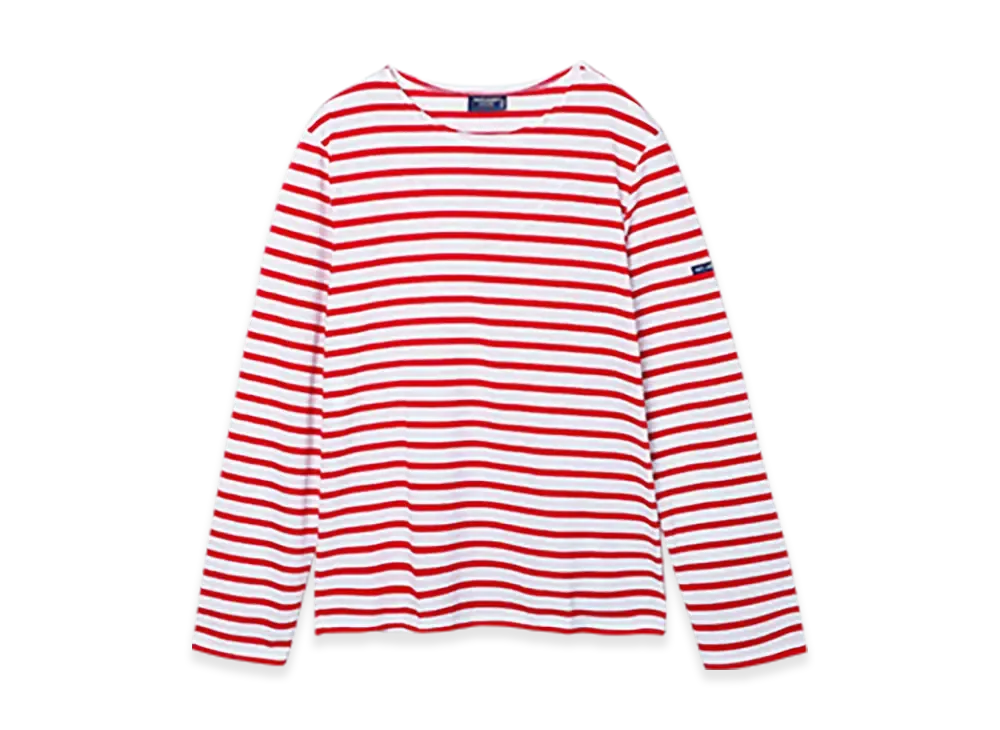 SAINT JAMES Long Sleeve T-shirt Minquiers Moderne "Neige Tulipe"