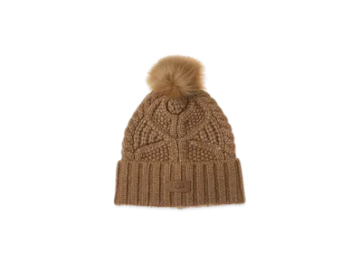 UGG Australia Cable Beanie With Pom "Chestnut"