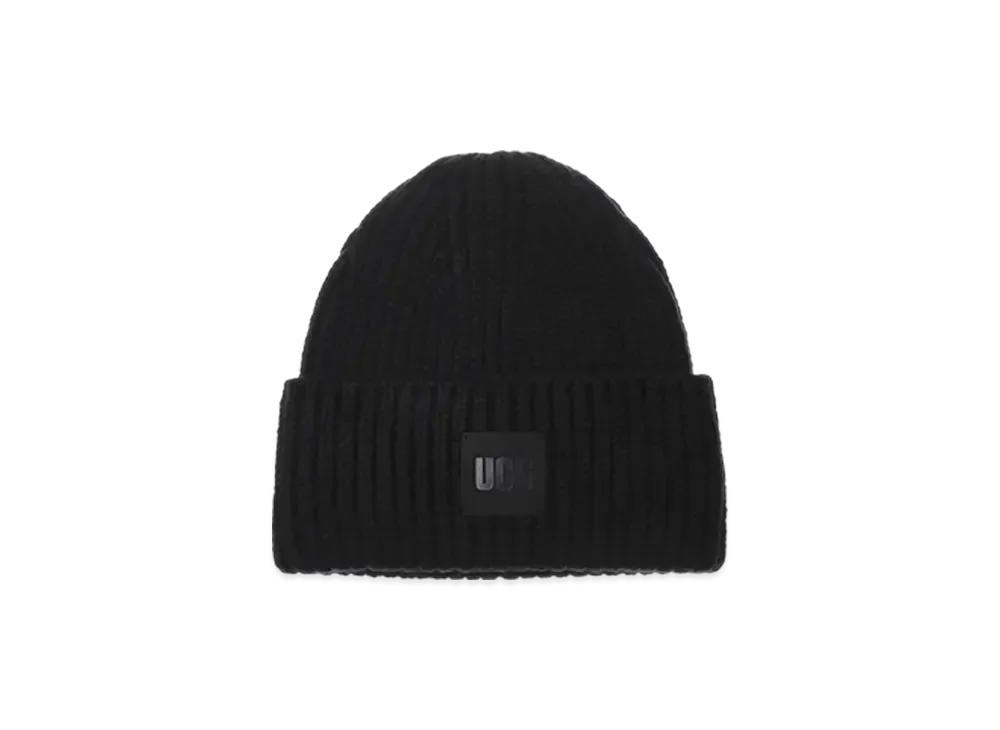 UGG Hat Chunky Rib Beanie "Black"