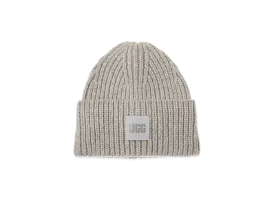 UGG Hat Chunky Rib Beanie "Light Gray"