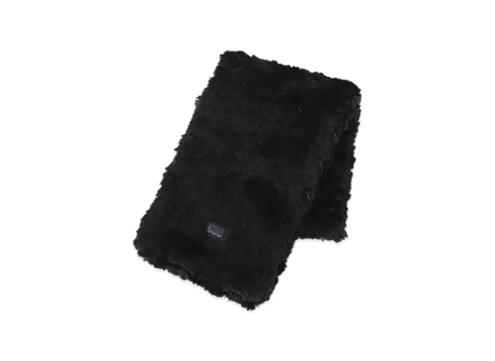 UGG Australia Faux Fur Pull Through Scarf "Black"