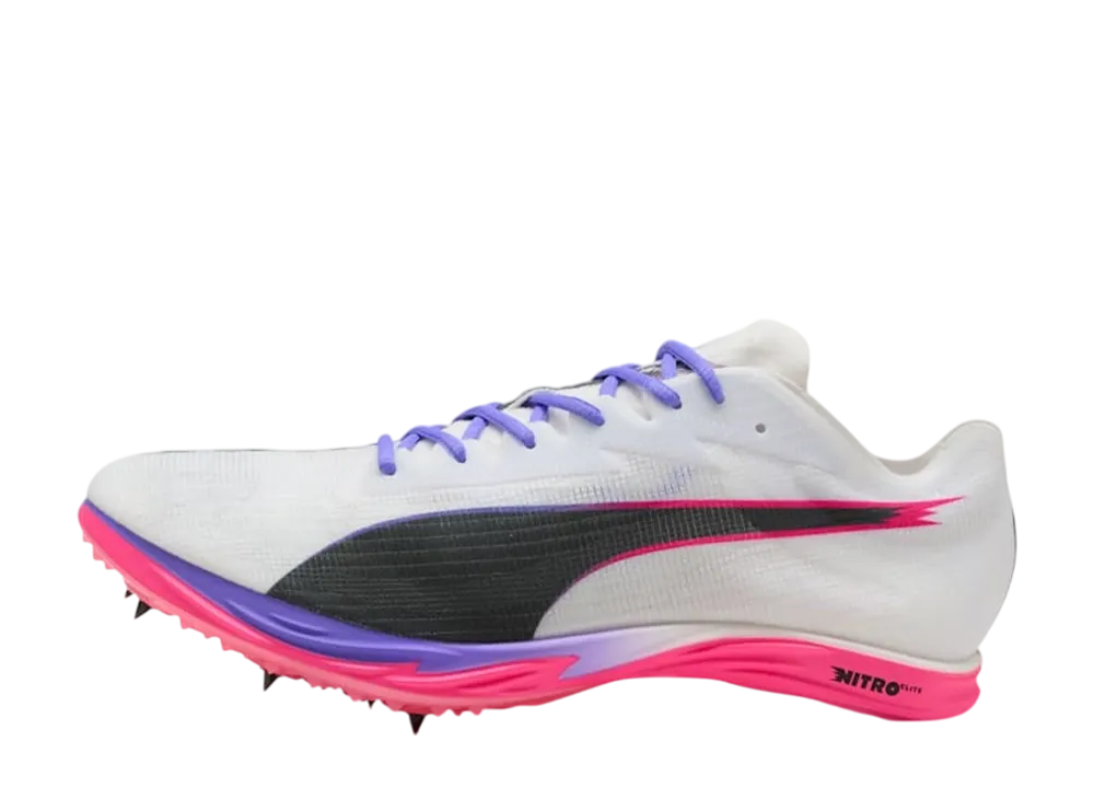 プーマ ミッドディスタンス ニトロ エリート3 DT "プーマホワイト/プーマブラック/フルーロピンクペス"