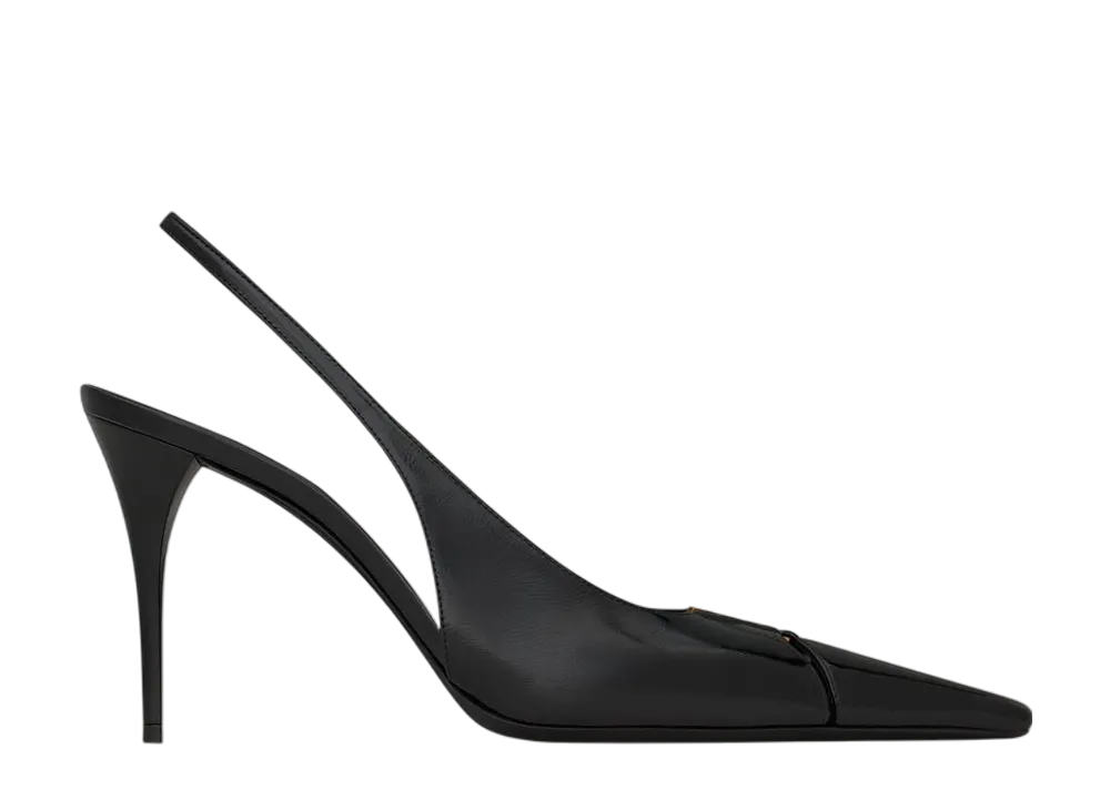 サンローラン ウィメンズ バビロン ブルトイユ スリングバックパンプス スムースレザー "ノワール"
