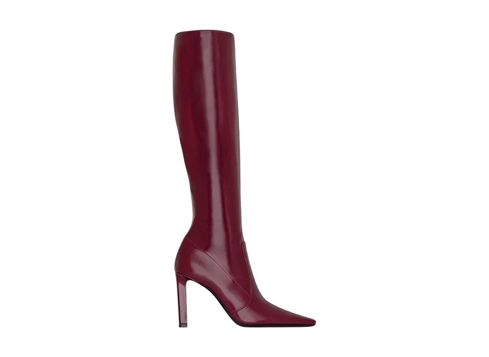 サンローラン ウィメンズ フランソワーズ ブーツ スムースレザー "ボルドー"