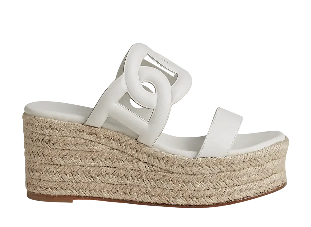 エルメス ウィメンズ イテア 30 エスパドリーユ "ブラン"