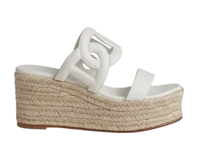 Hermes Women's Ithea 30 Espadrille "Blanc"