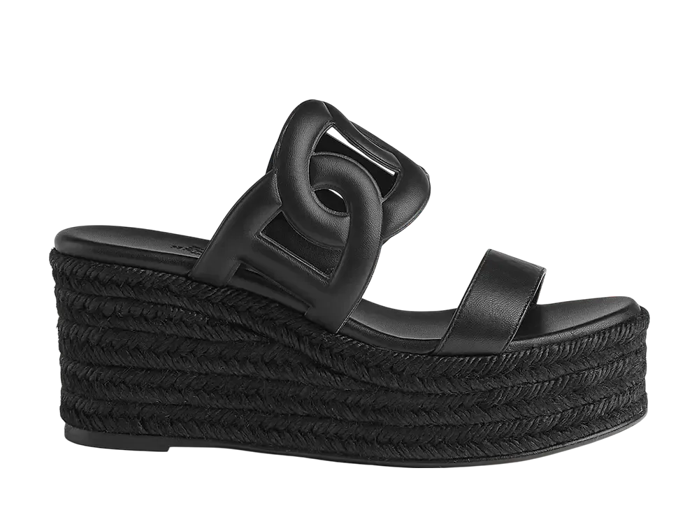 エルメス ウィメンズ イテア 30 エスパドリーユ "ノワール"