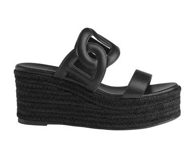 Hermes Women's Ithea 30 Espadrille "Noir"