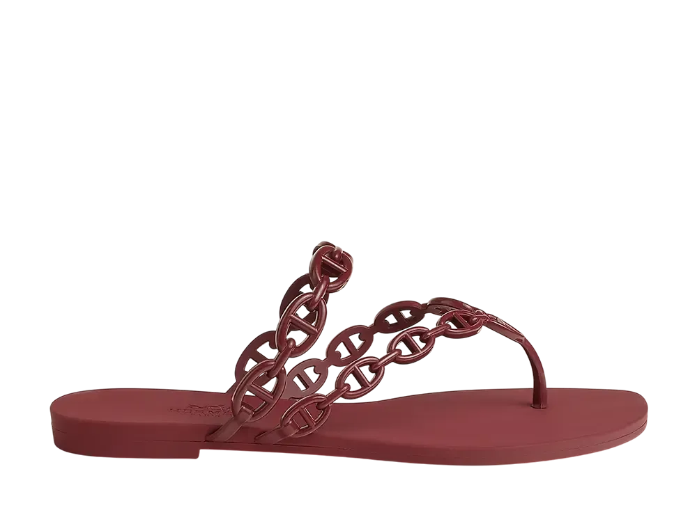 エルメス ウィメンズ アイランド サンダル "ルージュH"