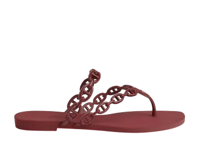 Hermes Women's Island Sandal "Rouge H"