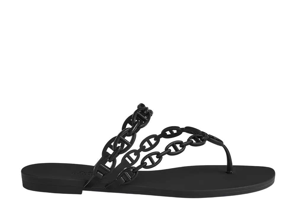 Hermes Women's Island Sandal "Noir"