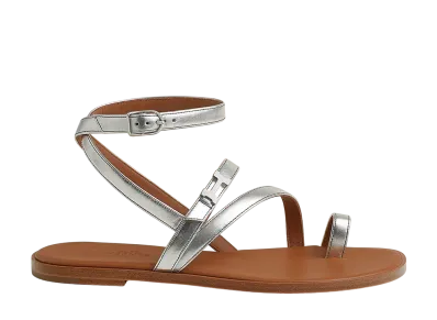 Hermes Women's Harmonie Sandal "Gris Argente"