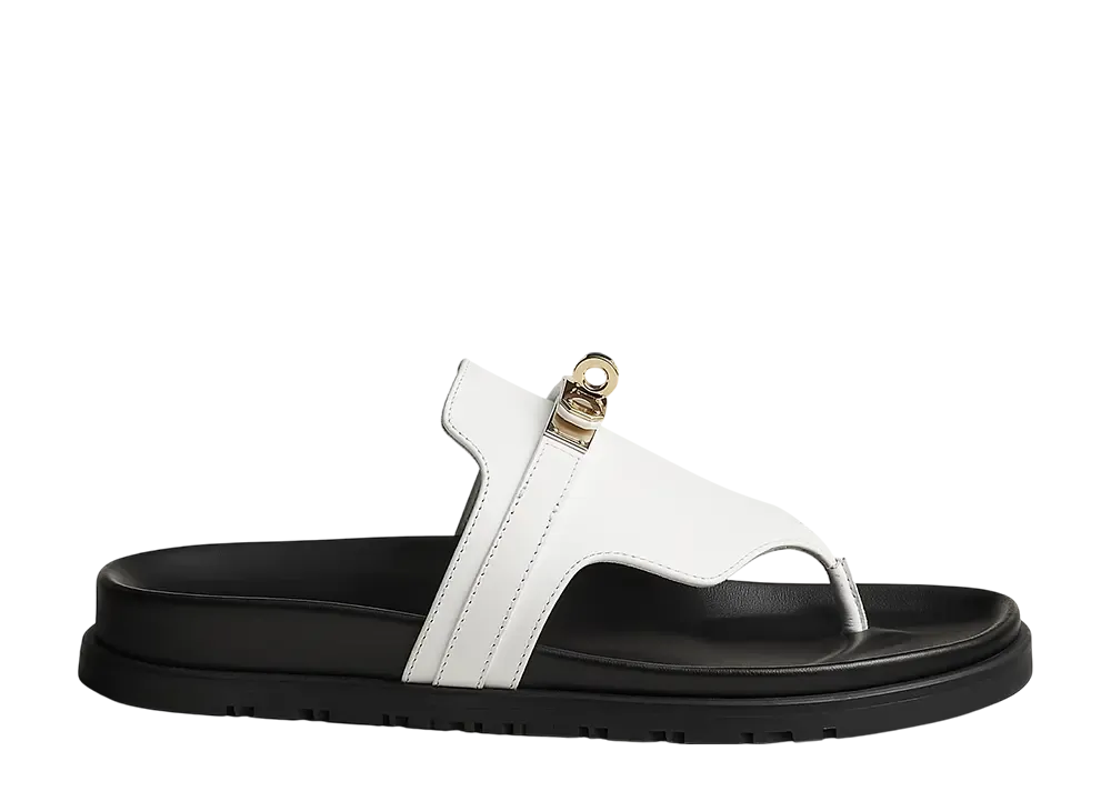 Hermes Women's Empire Sandal "Blanc"