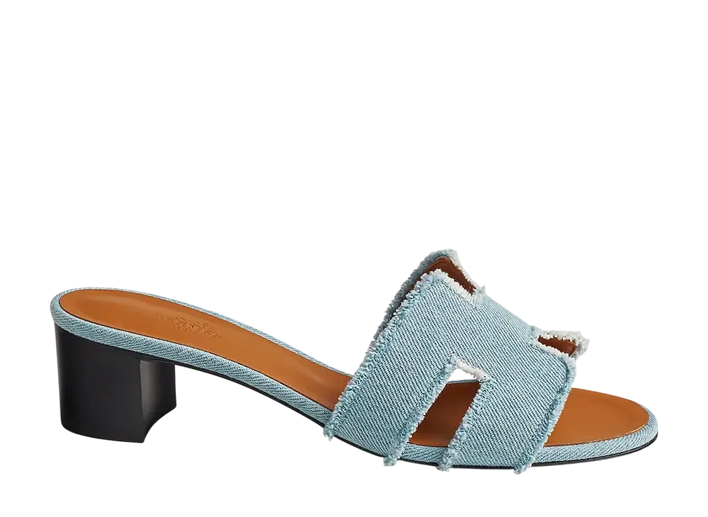 Hermes Women's Oasis Sandal "Bleu Clair"