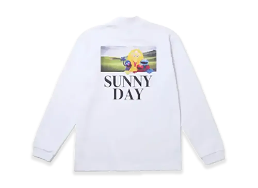 NEW ERA x SESAME STREET Long Sleeve Mid-Neck Performance T-Shirt Sunny Day Golf "White"