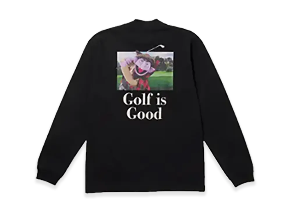 NEW ERA x SESAME STREET Long Sleeve Mid-Neck Performance T-Shirt Golf is Good Golf "Black"