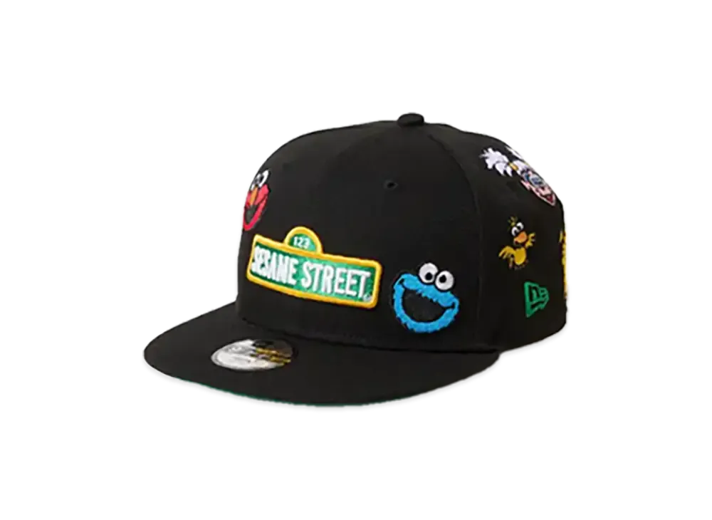 NEW ERA x SESAME STREET Youth 9Fifty All Over "Black"