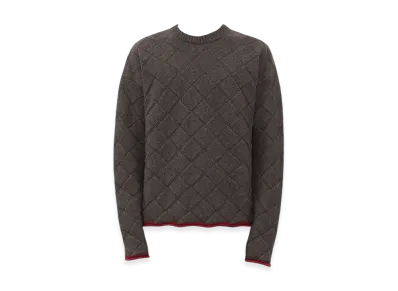 Bottega Veneta Intreccio Wool Jumper "Medium Gray Melange"