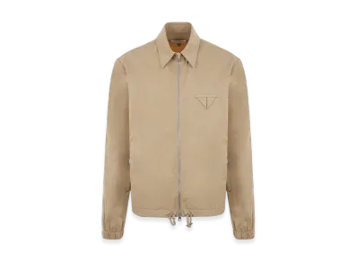 Bottega Veneta Triangle Pocket Tech Nylon Jacket "Sesame"