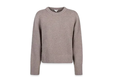 Bottega Veneta Women's Heavy Felted Wool Sweater With Knot Buttons "Riverbed"