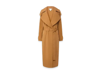 Bottega Veneta Women's Oversized Trench Coat "Camel"