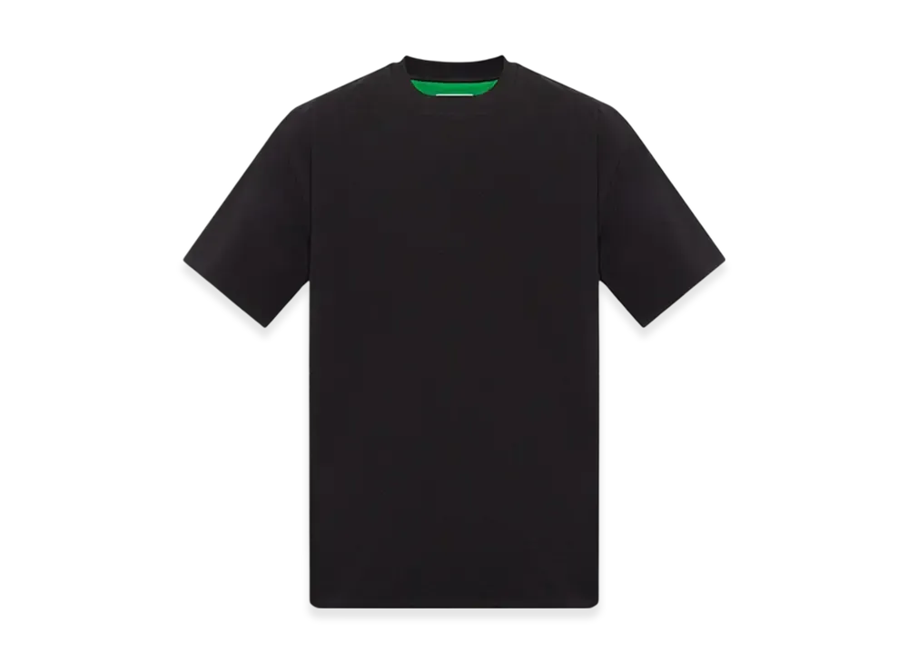 Bottega Veneta Double Layered Cotton Jersey T-Shirt "Black/Parakeet"
