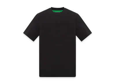 Bottega Veneta Double Layered Cotton Jersey T-Shirt "Black/Parakeet"