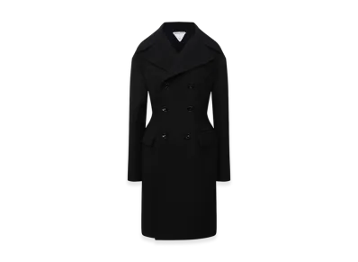Bottega Veneta Women's Double Breasted Coat "Black"