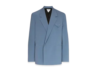 Bottega Veneta Relaxed Double Breasted Blazer "Blue"