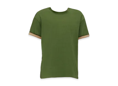 Bottega Veneta Double Layered Cotton Jersey T-Shirt "Jalapeno/Sesame"