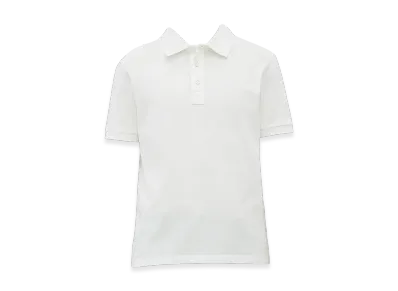 Bottega Veneta Cotton Piquet Jersey Polo "Chalk"